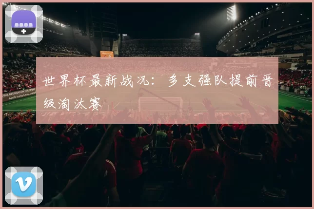 世界杯最新战况:多支强队提前晋级淘汰赛