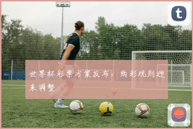 世界杯彩票方案发布,购彩规则迎来调整
