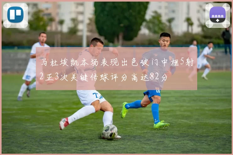 马杜埃凯本场表现出色破门中框5射2正3次关键传球评分高达82分
