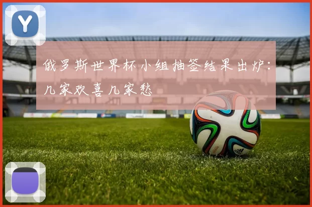 俄罗斯世界杯小组抽签结果出炉:几家欢喜几家愁